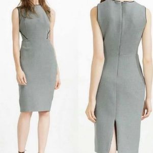 NWT ZARA BASIC SLEEVELESS GRAY DRESS